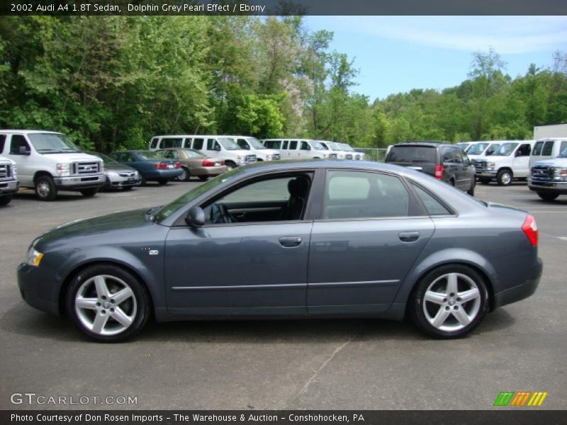 Dolphin Grey Pearl Effect / Ebony 2002 Audi A4 1.8T Sedan