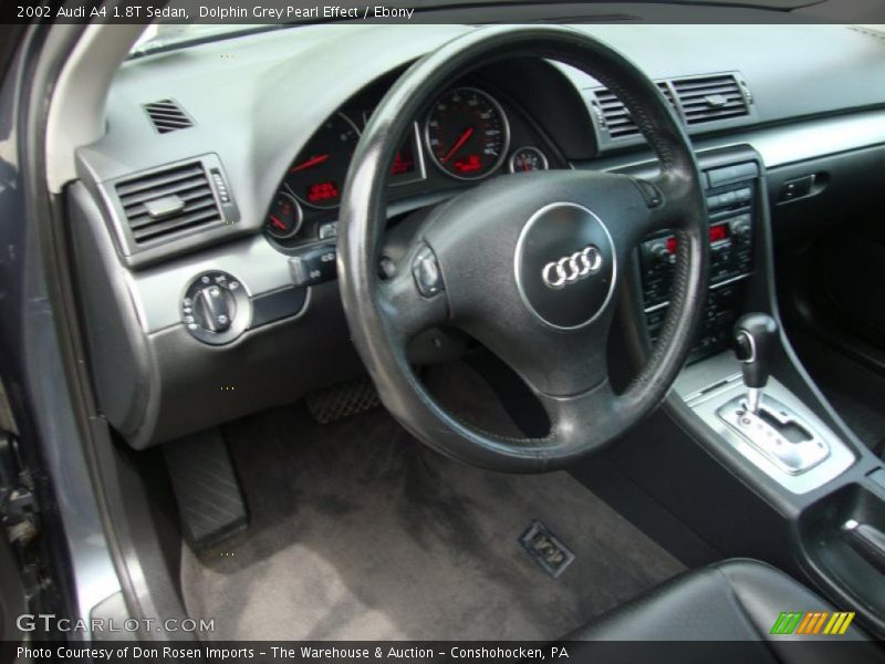 Dolphin Grey Pearl Effect / Ebony 2002 Audi A4 1.8T Sedan