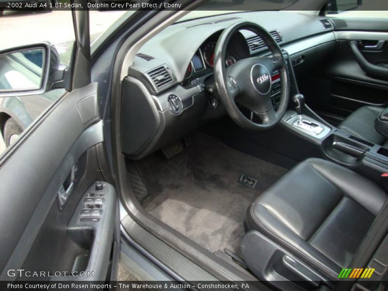 Dolphin Grey Pearl Effect / Ebony 2002 Audi A4 1.8T Sedan