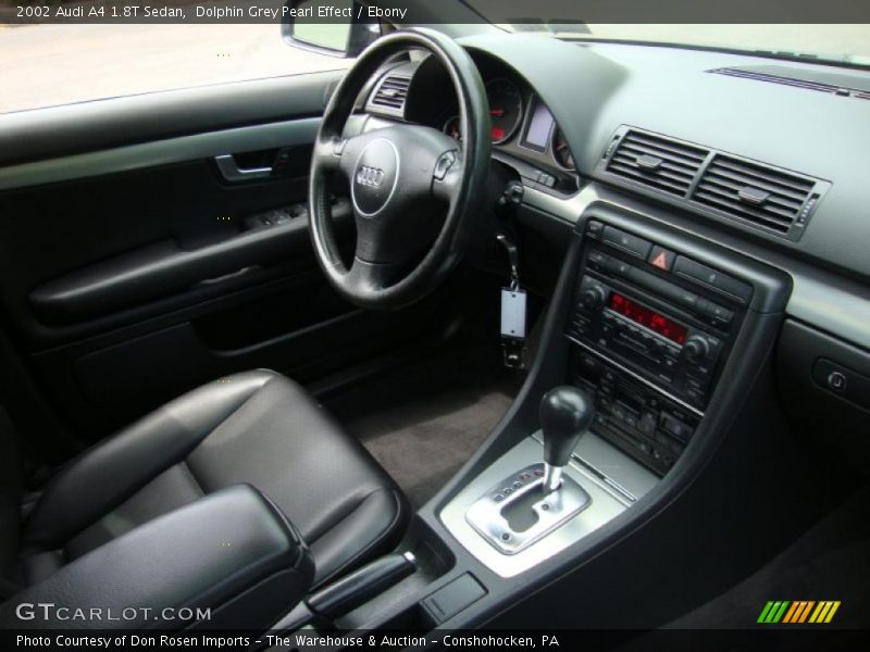Dolphin Grey Pearl Effect / Ebony 2002 Audi A4 1.8T Sedan