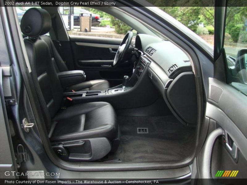 Dolphin Grey Pearl Effect / Ebony 2002 Audi A4 1.8T Sedan