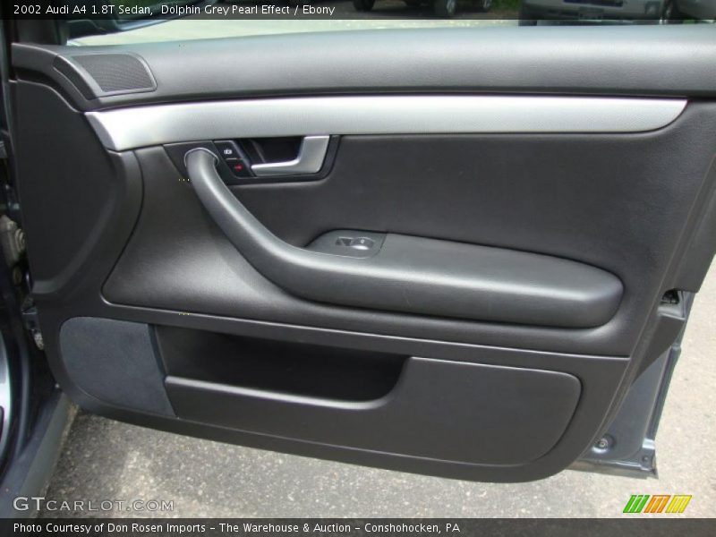 Dolphin Grey Pearl Effect / Ebony 2002 Audi A4 1.8T Sedan