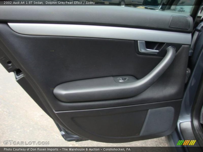 Dolphin Grey Pearl Effect / Ebony 2002 Audi A4 1.8T Sedan