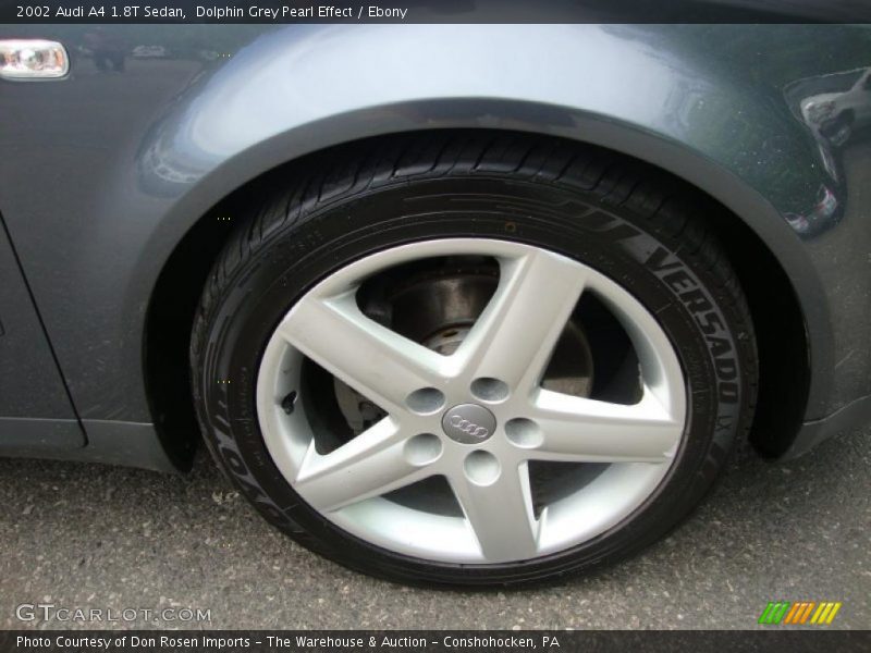 Dolphin Grey Pearl Effect / Ebony 2002 Audi A4 1.8T Sedan