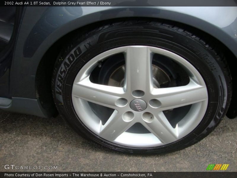 Dolphin Grey Pearl Effect / Ebony 2002 Audi A4 1.8T Sedan