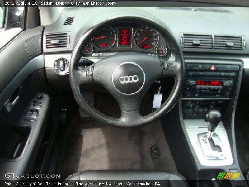Dolphin Grey Pearl Effect / Ebony 2002 Audi A4 1.8T Sedan