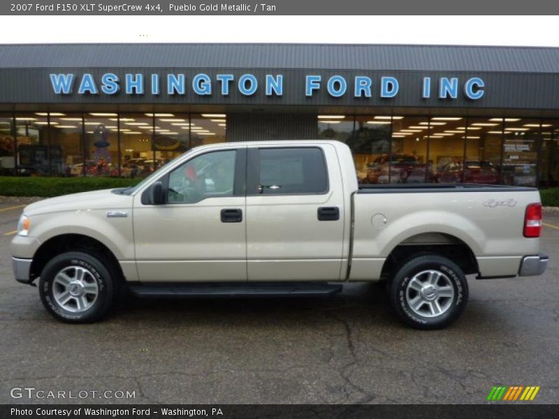 Pueblo Gold Metallic / Tan 2007 Ford F150 XLT SuperCrew 4x4