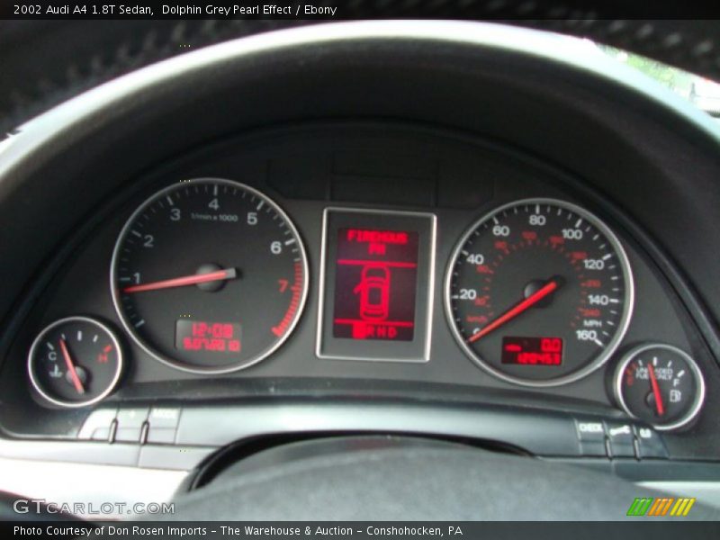 Dolphin Grey Pearl Effect / Ebony 2002 Audi A4 1.8T Sedan