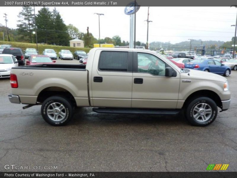 Pueblo Gold Metallic / Tan 2007 Ford F150 XLT SuperCrew 4x4