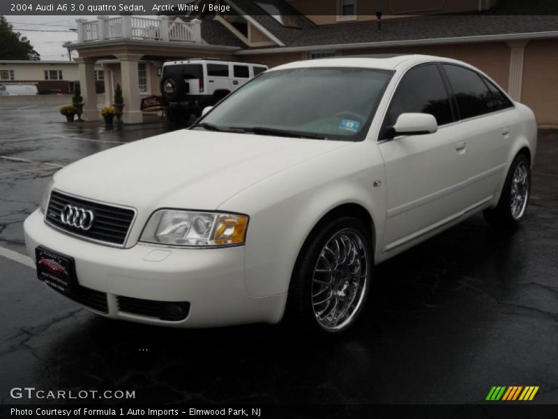 Arctic White / Beige 2004 Audi A6 3.0 quattro Sedan