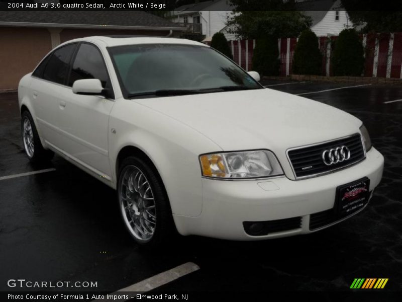 Arctic White / Beige 2004 Audi A6 3.0 quattro Sedan