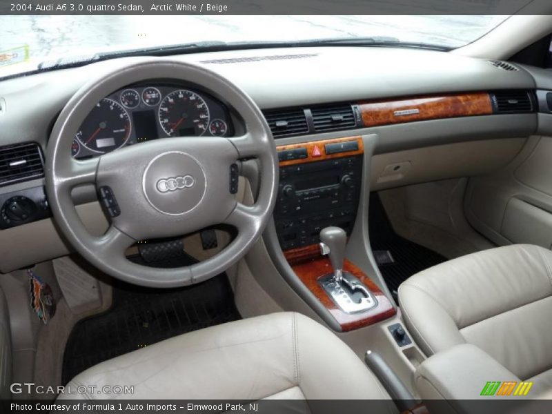 Arctic White / Beige 2004 Audi A6 3.0 quattro Sedan