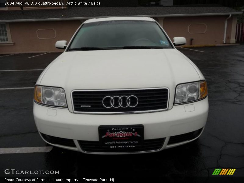 Arctic White / Beige 2004 Audi A6 3.0 quattro Sedan
