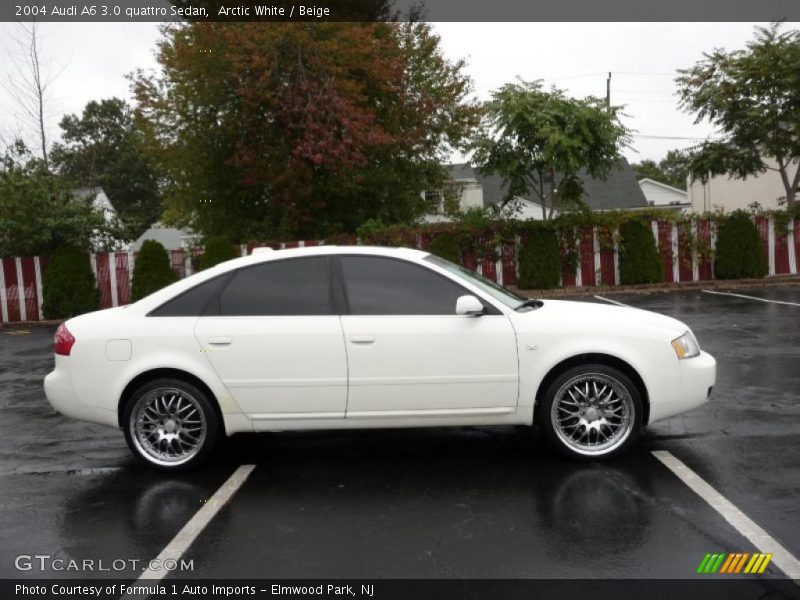 Arctic White / Beige 2004 Audi A6 3.0 quattro Sedan