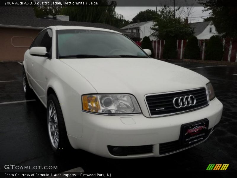 Arctic White / Beige 2004 Audi A6 3.0 quattro Sedan