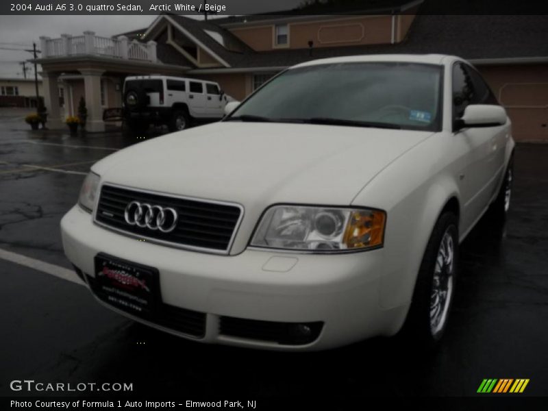 Arctic White / Beige 2004 Audi A6 3.0 quattro Sedan