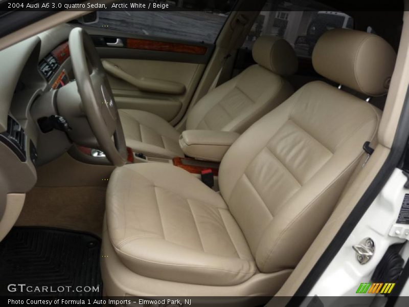 Arctic White / Beige 2004 Audi A6 3.0 quattro Sedan