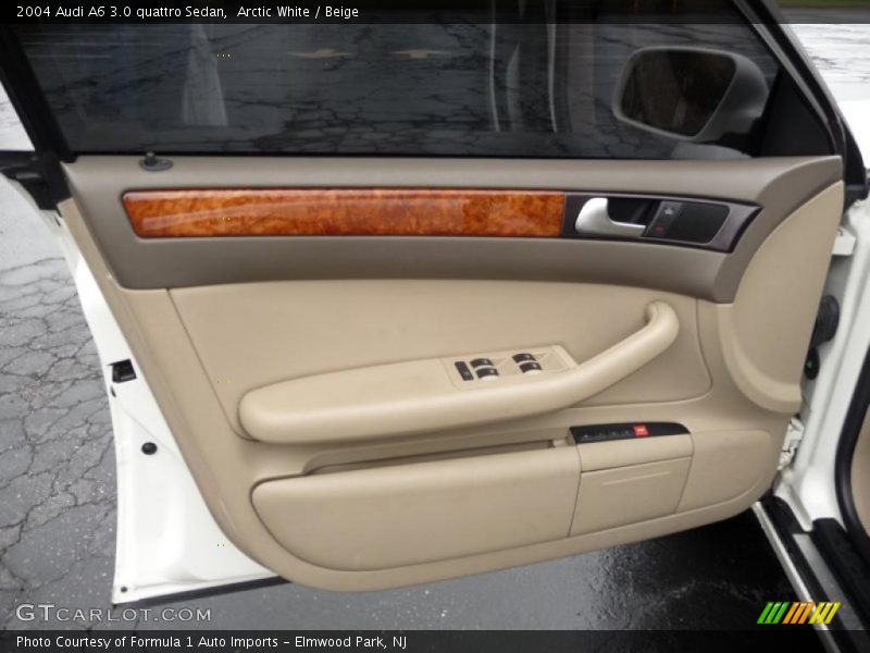 Arctic White / Beige 2004 Audi A6 3.0 quattro Sedan