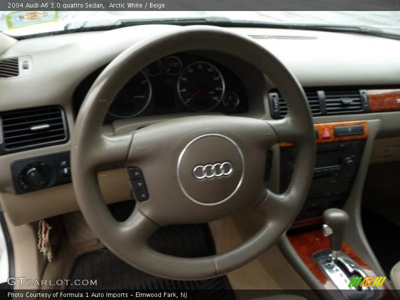 Arctic White / Beige 2004 Audi A6 3.0 quattro Sedan