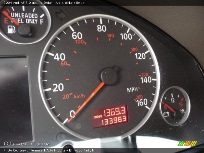 Arctic White / Beige 2004 Audi A6 3.0 quattro Sedan