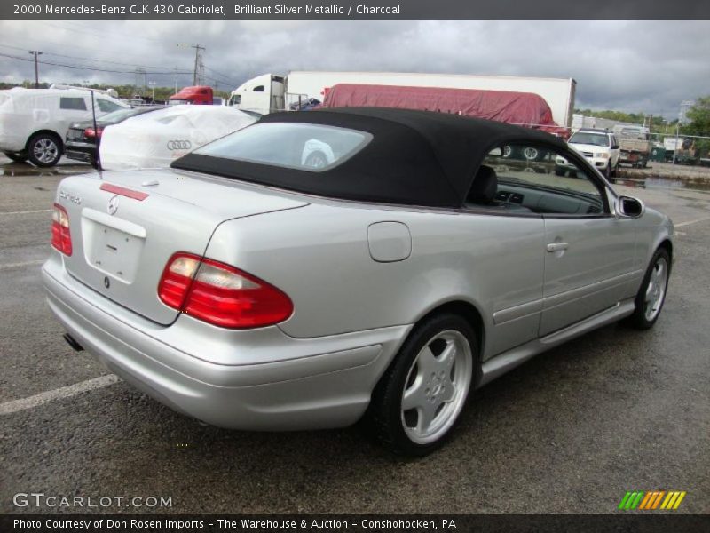 Brilliant Silver Metallic / Charcoal 2000 Mercedes-Benz CLK 430 Cabriolet