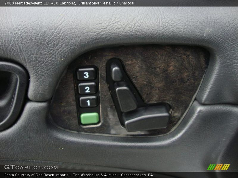 Brilliant Silver Metallic / Charcoal 2000 Mercedes-Benz CLK 430 Cabriolet