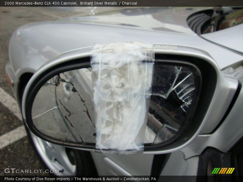 Brilliant Silver Metallic / Charcoal 2000 Mercedes-Benz CLK 430 Cabriolet
