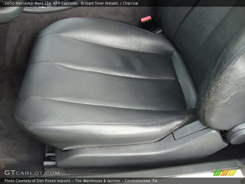 Brilliant Silver Metallic / Charcoal 2000 Mercedes-Benz CLK 430 Cabriolet