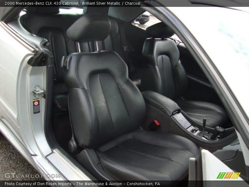 Brilliant Silver Metallic / Charcoal 2000 Mercedes-Benz CLK 430 Cabriolet