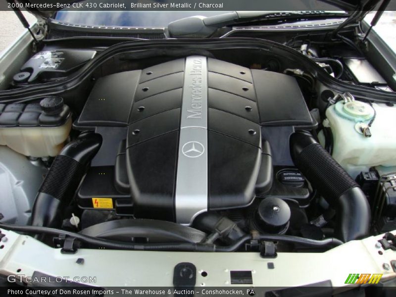  2000 CLK 430 Cabriolet Engine - 4.3 Liter SOHC 24-Valve V8
