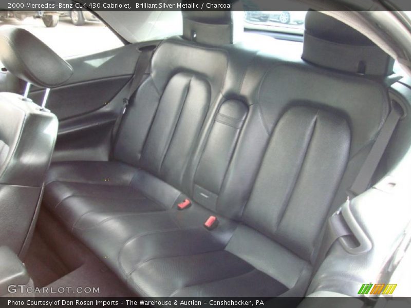 Brilliant Silver Metallic / Charcoal 2000 Mercedes-Benz CLK 430 Cabriolet