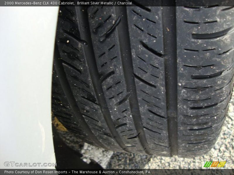 Brilliant Silver Metallic / Charcoal 2000 Mercedes-Benz CLK 430 Cabriolet