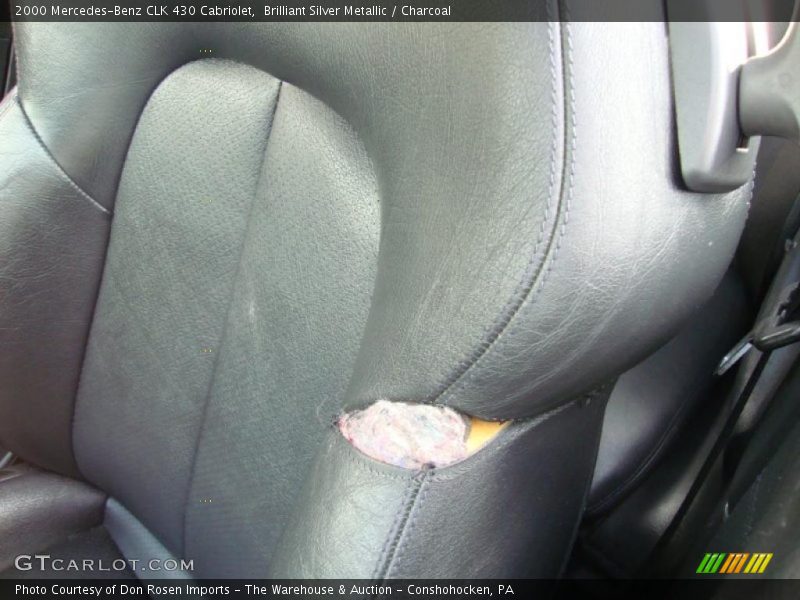 Brilliant Silver Metallic / Charcoal 2000 Mercedes-Benz CLK 430 Cabriolet