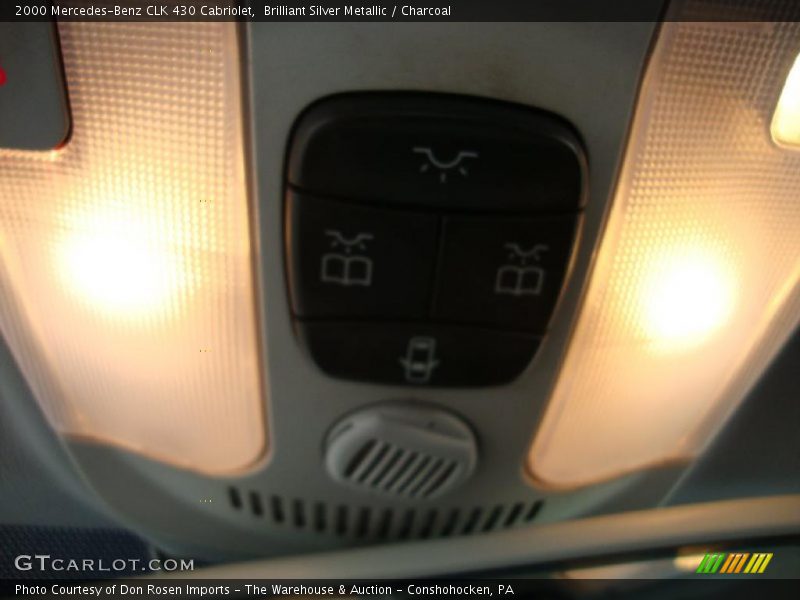 Brilliant Silver Metallic / Charcoal 2000 Mercedes-Benz CLK 430 Cabriolet