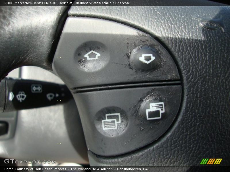 Brilliant Silver Metallic / Charcoal 2000 Mercedes-Benz CLK 430 Cabriolet