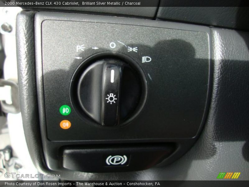 Brilliant Silver Metallic / Charcoal 2000 Mercedes-Benz CLK 430 Cabriolet