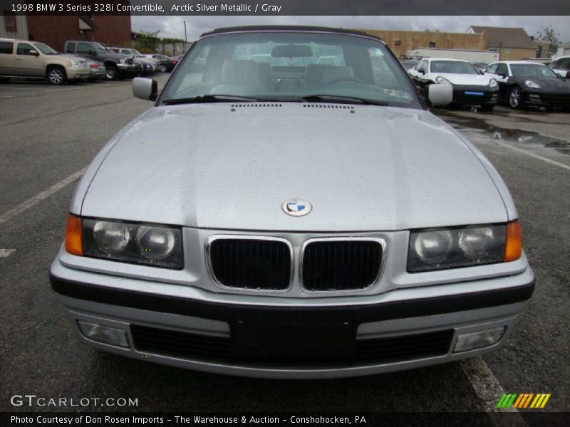 Arctic Silver Metallic / Gray 1998 BMW 3 Series 328i Convertible