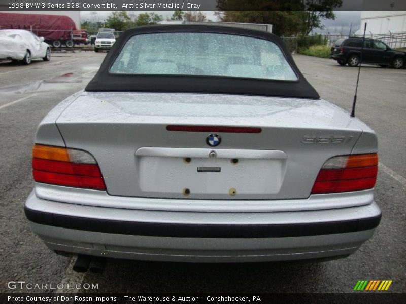 Arctic Silver Metallic / Gray 1998 BMW 3 Series 328i Convertible