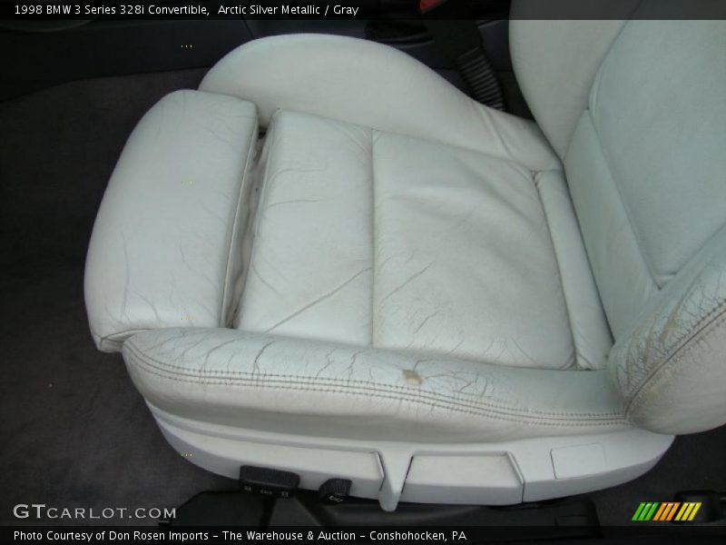Arctic Silver Metallic / Gray 1998 BMW 3 Series 328i Convertible