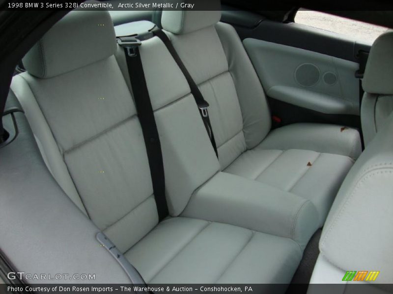 Arctic Silver Metallic / Gray 1998 BMW 3 Series 328i Convertible