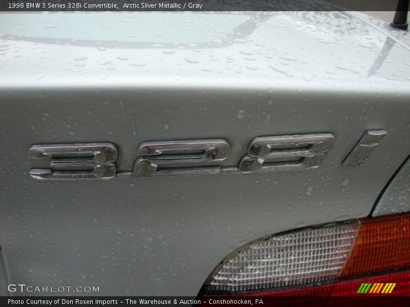 Arctic Silver Metallic / Gray 1998 BMW 3 Series 328i Convertible