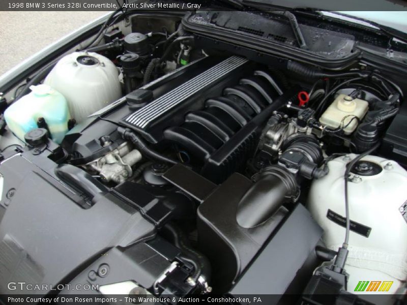 Arctic Silver Metallic / Gray 1998 BMW 3 Series 328i Convertible