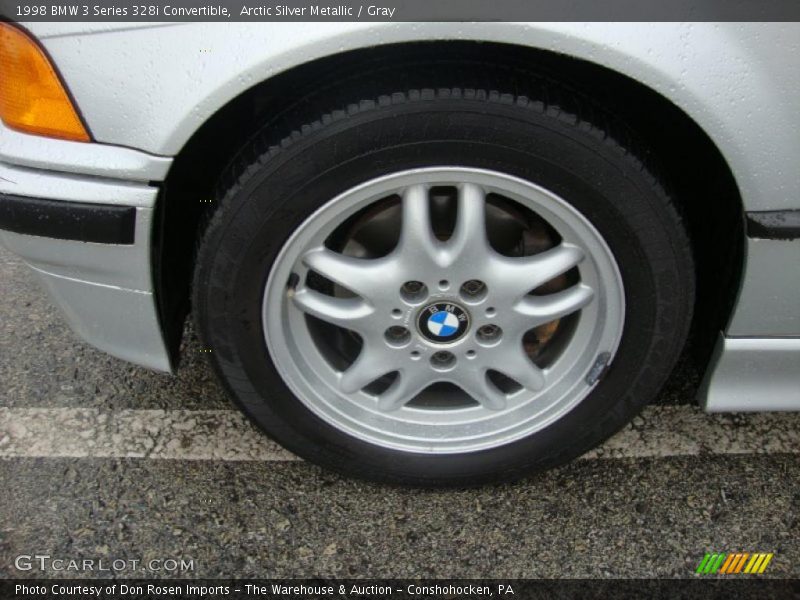 Arctic Silver Metallic / Gray 1998 BMW 3 Series 328i Convertible