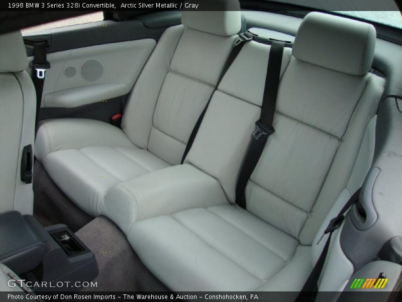 Arctic Silver Metallic / Gray 1998 BMW 3 Series 328i Convertible