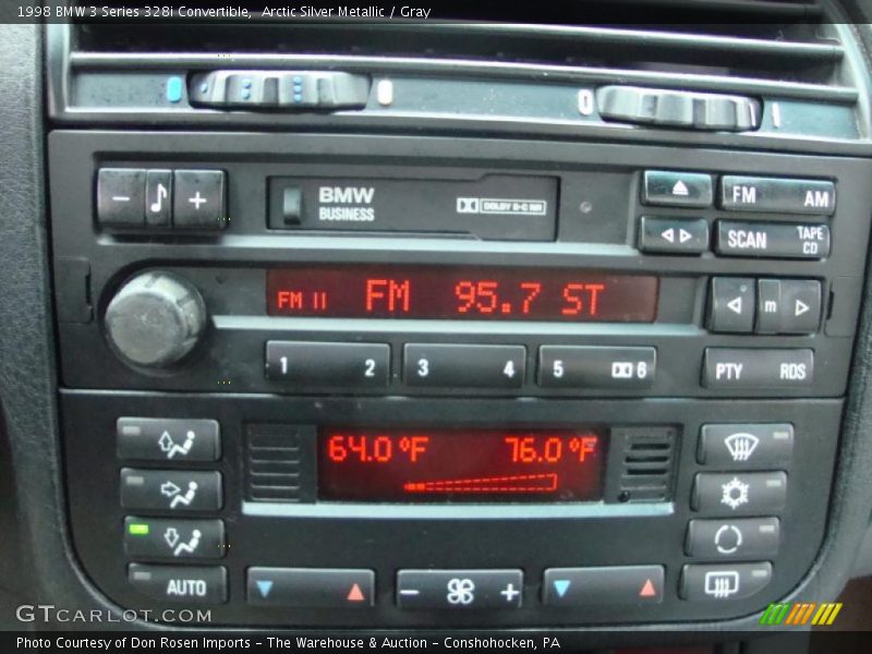 Arctic Silver Metallic / Gray 1998 BMW 3 Series 328i Convertible