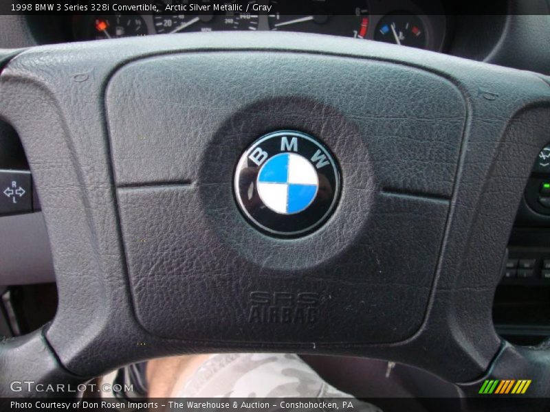 Arctic Silver Metallic / Gray 1998 BMW 3 Series 328i Convertible