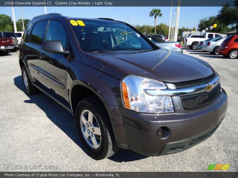 Granite Gray Metallic / Light Gray 2008 Chevrolet Equinox LT