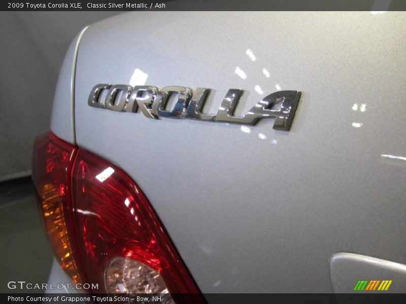 Classic Silver Metallic / Ash 2009 Toyota Corolla XLE