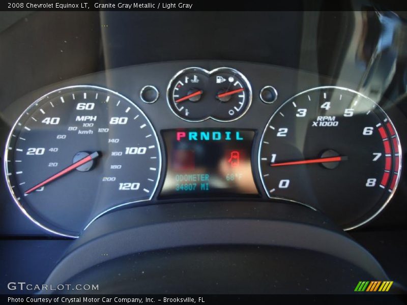 Granite Gray Metallic / Light Gray 2008 Chevrolet Equinox LT