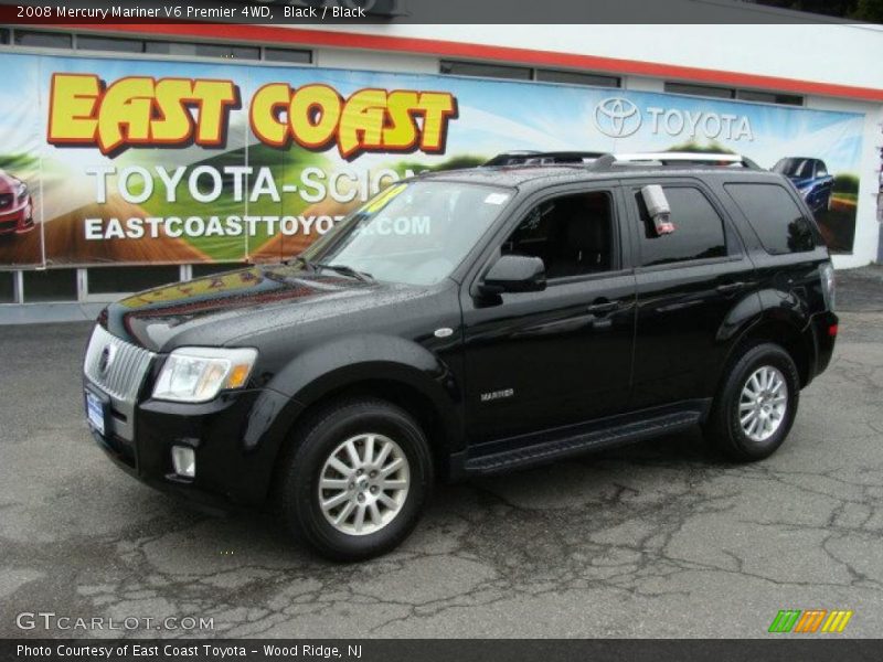 Black / Black 2008 Mercury Mariner V6 Premier 4WD